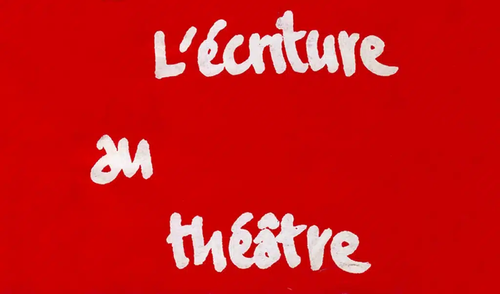 Couverture du numéro 3 d'alternatives théâtrales- L'écriture au théâtre