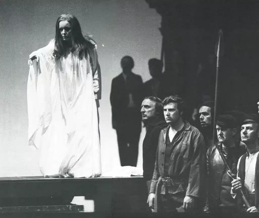 Gwineth Jones ( Brünnhilde) Crépuscule des Dieux, Mise en scène: Patrice Chéreau, Festival de Bayreuth
