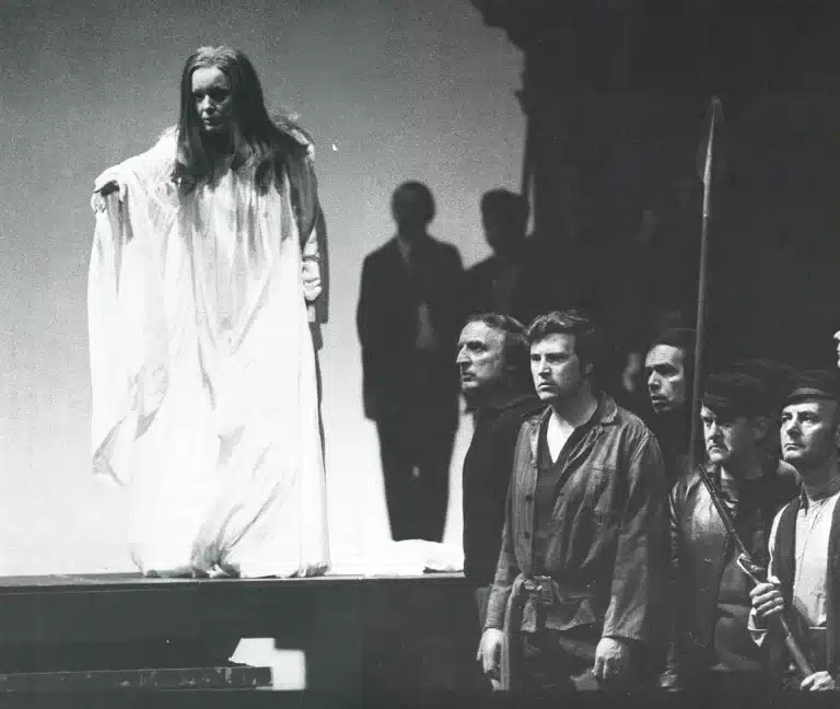 Gwineth Jones ( Brünnhilde) Crépuscule des Dieux, Mise en scène: Patrice Chéreau, Festival de Bayreuth