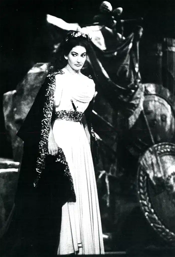Maria Callas dans Norma à l’Opéra de Paris à l’Opéra de Paris Photo Giancarlo Botti