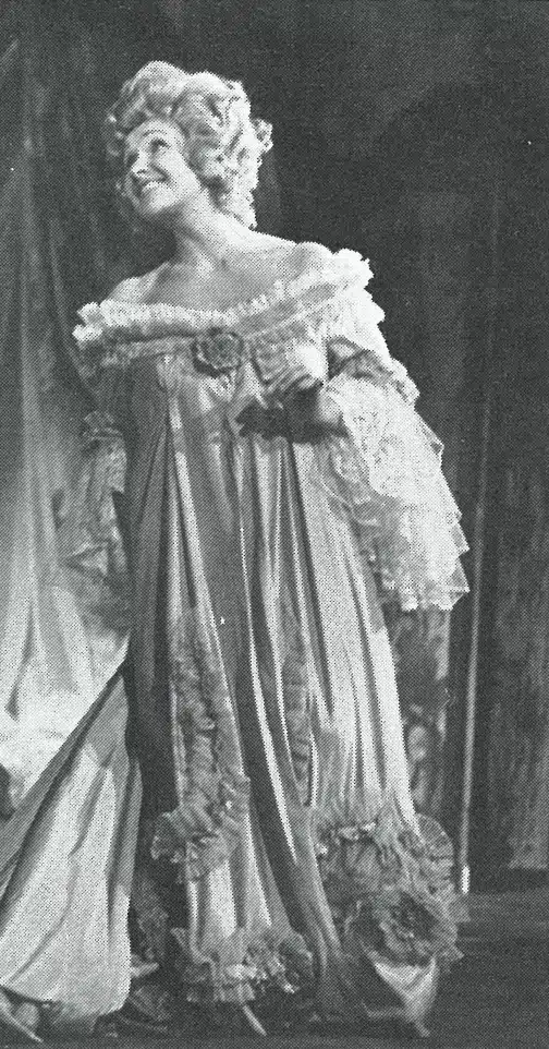 Elisabeth Schwarzkopf dans Le chevalier à la rose, Bruxelles, Opéra national, 1971, Photo Oscar