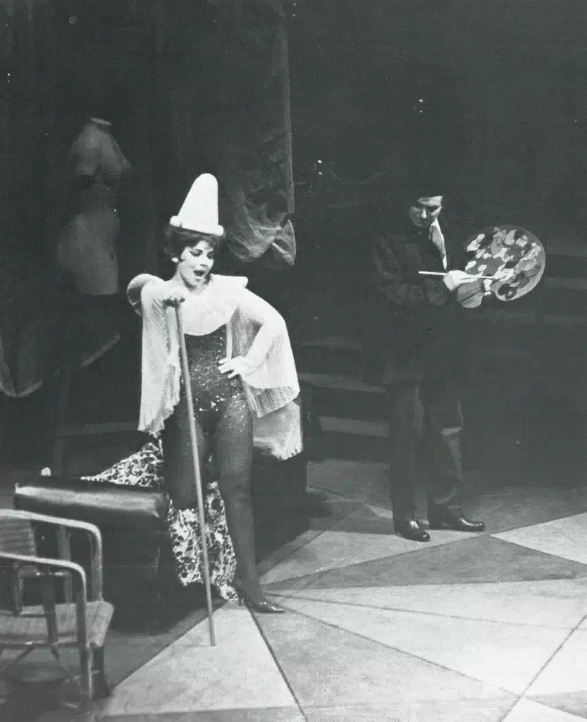 Evelyn Lear et Louis Devos dans Lulu de Alban Berg, Bruxelles, Opéra national, saison 64-65, Photo Oscar