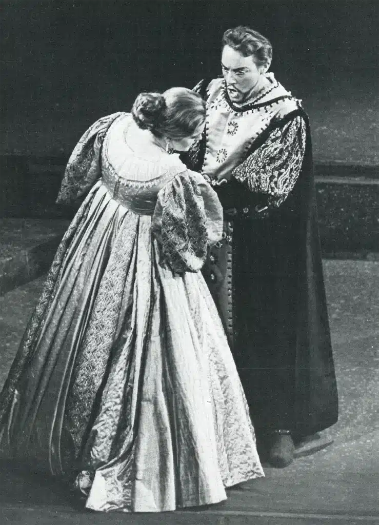 Mario Delmonaco dans Otello, Bruxelles, Opéra national, 1972-73, Photo Oscar