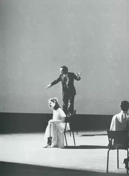 « Falsch », mise en scène Antoine Vitez, Théâtre National de Chaillot, 1983. Photo Nicole Hellyn