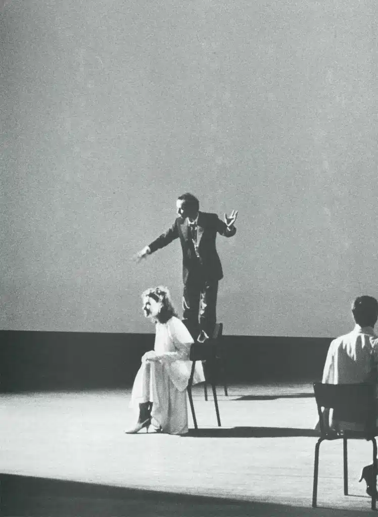 « Falsch », mise en scène Antoine Vitez, Théâtre National de Chaillot, 1983. Photo Nicole Hellyn