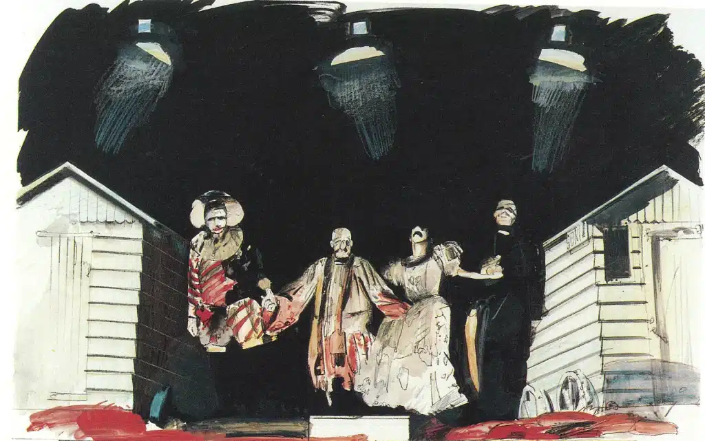 Johan Daenen. Affiche pour la saison 88-89, à partir de Minetti.