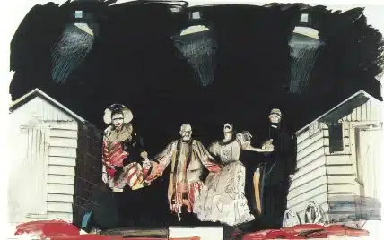 Johan Daenen. Affiche pour la saison 88-89, à partir de Minetti.