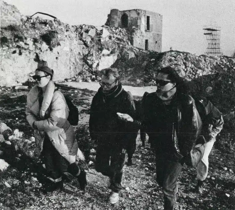 Gibellina, février 88 Photo Bebo Cammaratà