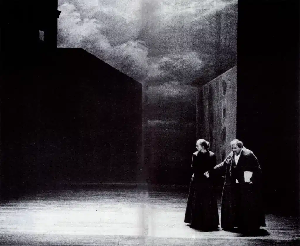 LA VIE DE GALILÉE, mise en scène d'Antoine Vitez. Photo Claude Bricage.