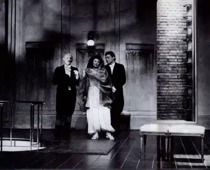 Jean Dautremay, Frédérique Meininger, Daniel Briquet, LA CLÉ de Labiche, mise en scène de Jacques Lassalle. Photo Claude Bricage