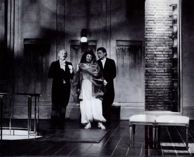 Jean Dautremay, Frédérique Meininger, Daniel Briquet, LA CLÉ de Labiche, mise en scène de Jacques Lassalle. Photo Claude Bricage