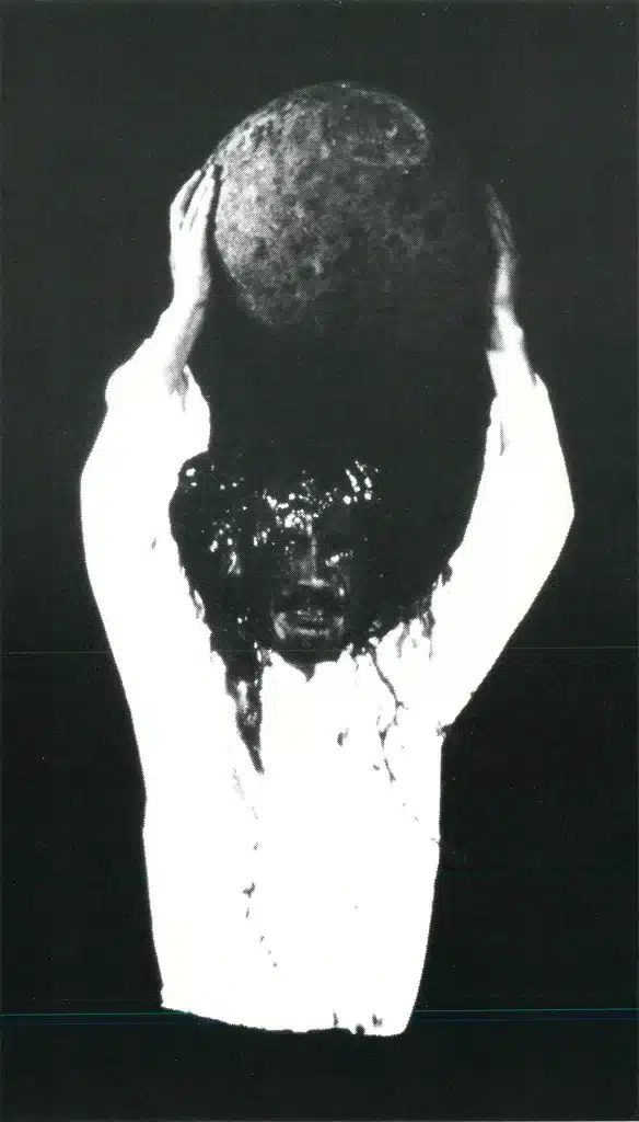 Yoshi Oïda. LE MAHABHARATA, spectacle de Peter Brook. Photo Gilles Abegg. 