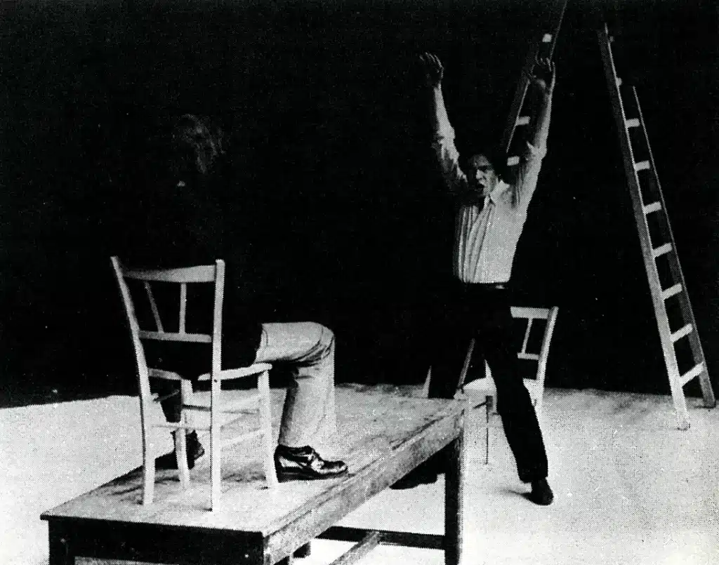 De dos Jean-Baptiste Malartre dans ANDROMAQUE de Racine, 1971.