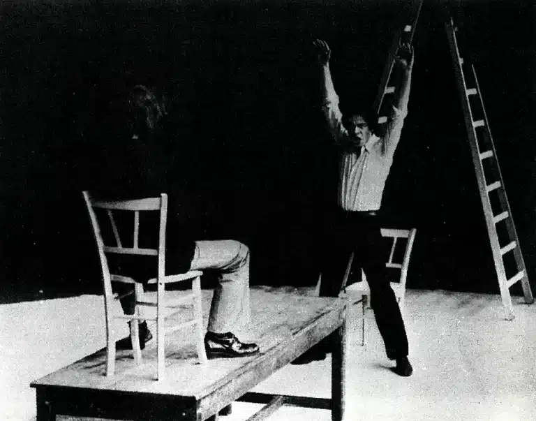 De dos Jean-Baptiste Malartre dans ANDROMAQUE de Racine, 1971.