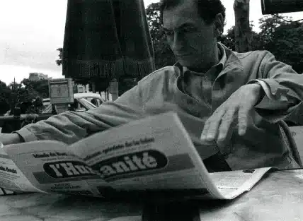 Antoine Vitez en Avignon, années 1980. Photo Michel Maïofiss.
