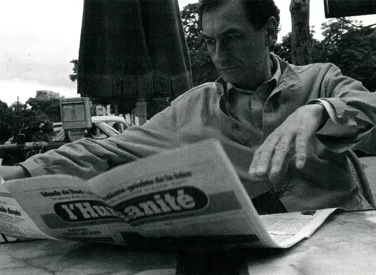 Antoine Vitez en Avignon, années 1980. Photo Michel Maïofiss.