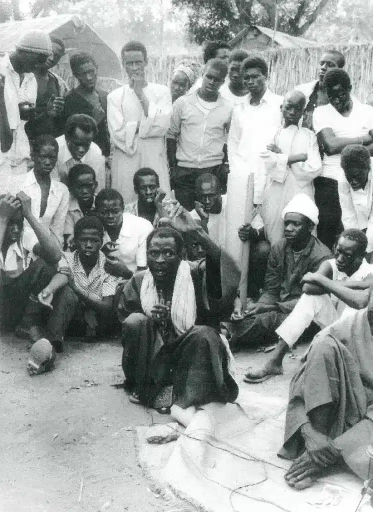Conteur à Tivaouane, Sénégal. Photo Catherine Millet.