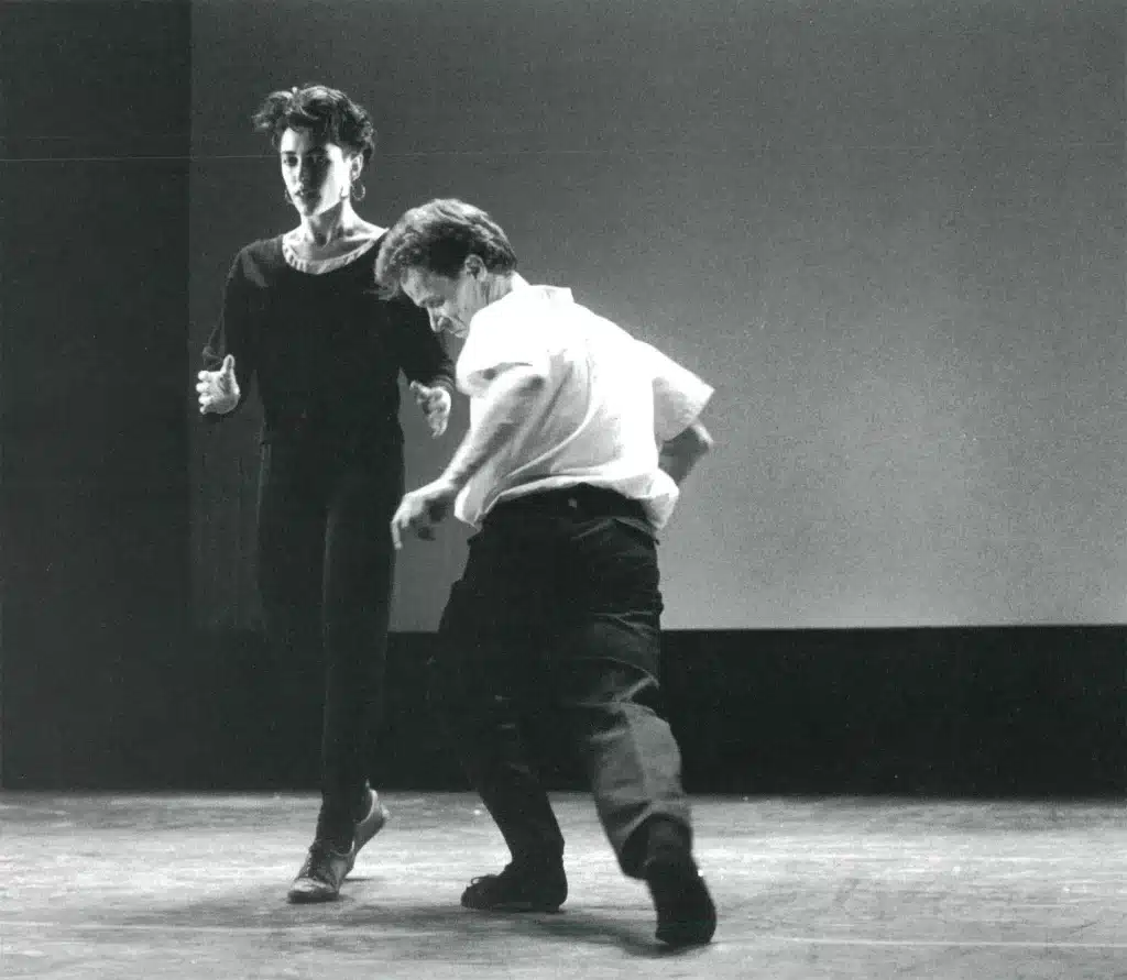 Adriana Borriello et Pierre Droulers, Mint MINUIT, chorégraphie de Pierre Droulers. Photo Bernand.