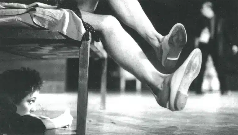 PEAUX DE CHAT d’Alain Cofino Gomez, mise en scène de Micheline Hardy au Théâtre Le Public,.1996. Photo Jorge Léon/Coto de Caza.