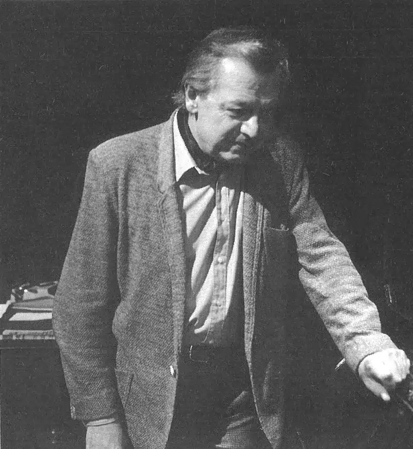 Éric Pradier dans JOURNAL D'UN CRIME, de Charles Bertin, Rideau de Bruxelles, 1982. 