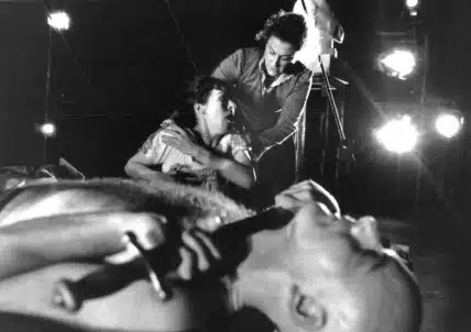 Melanie Jessop, Niahm Linehan et Keith Osborn dans JUDITH de Howard Barker, mise en scène Howard Barker. Photo Ivan Kyncl.