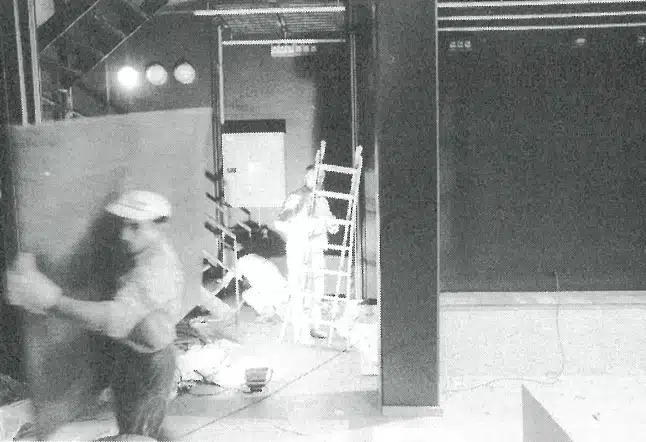 Les Halles de Schaerbeek, travaux avant le début de la nouvelle saison, 3 septembre 1998.
Photos Christian Carez.