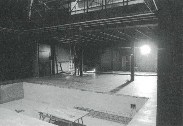 Les Halles de Schaerbeek, travaux avant le début de la nouvelle saison, 3 septembre 1998.
Photos Christian Carez.