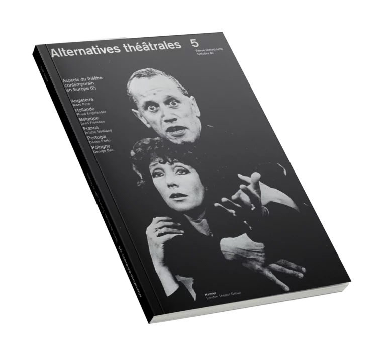 Aspect du théâtre contemporain en Europe-Couverture du Numéro 5 d'Alternatives Théâtrales