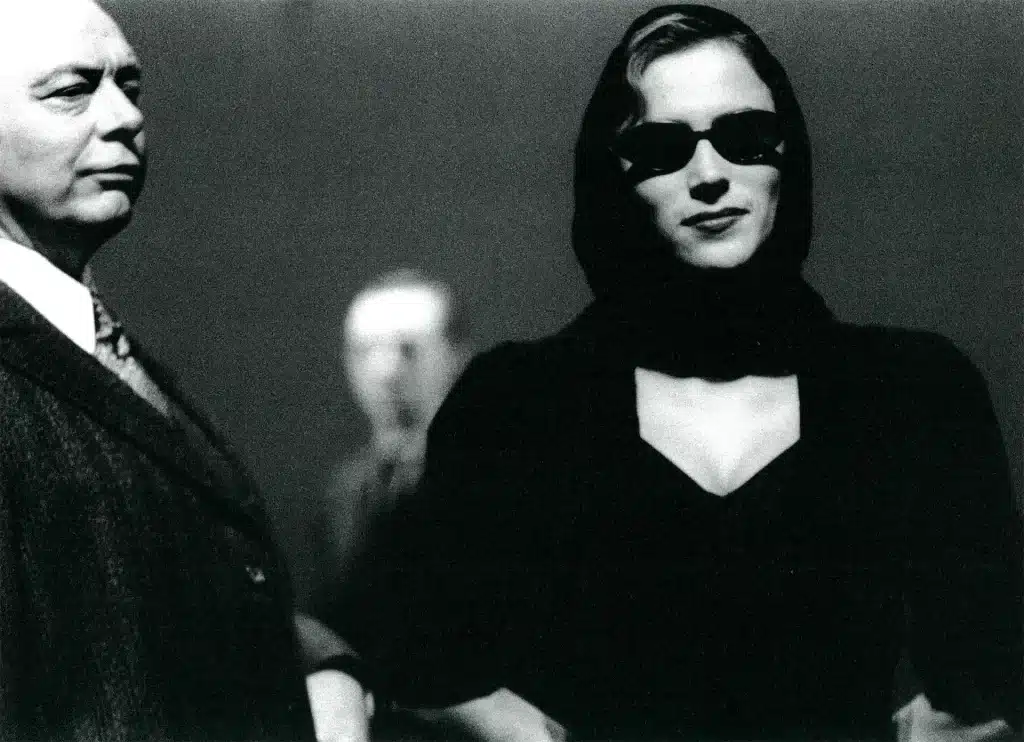 Henri Monin et Ariane Moret dans 1953 de Jean-Marie Piemme, mise en scène de Marc Liebens, Théâtre National de la Communauté française de Belgique, 1999, photo Alice Piemme, Archives et Musée de la Littérature.
