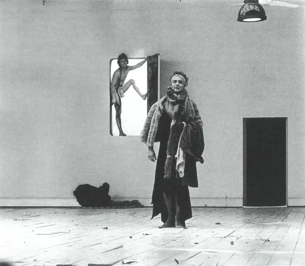 Michael Kônig et Bruno Ganz dans LES BACCHANTHES d’Euripide, mise en scène de Klaus Michael Grüber, Schaubhüne de Berlin, 1974, photo Helga Knéïidl.