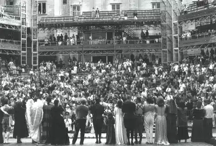 Saluts du SOULIER DE SATIN, mise en scène Antoine Vitez, photo Marc Enguerand.