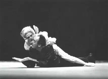 LES CÉPHÉIDES de Jean-Christophe Bailly, mise en scène Georges Lavaudant, avec de gauche à droite Annie Perret et Philippe Morier-Genoud, photo Michel Sartil Enguerand.