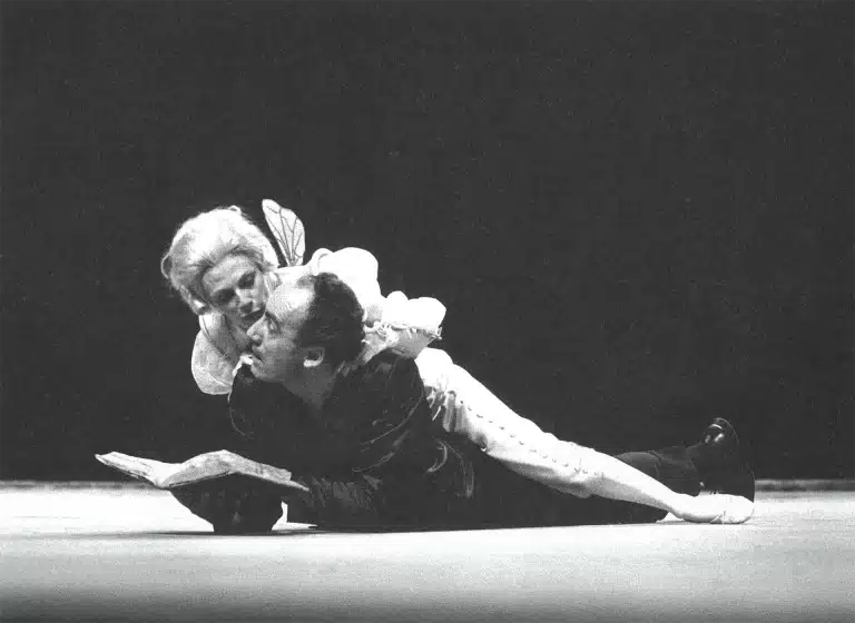 LES CÉPHÉIDES de Jean-Christophe Bailly, mise en scène Georges Lavaudant, avec de gauche à droite Annie Perret et Philippe Morier-Genoud, photo Michel Sartil Enguerand.