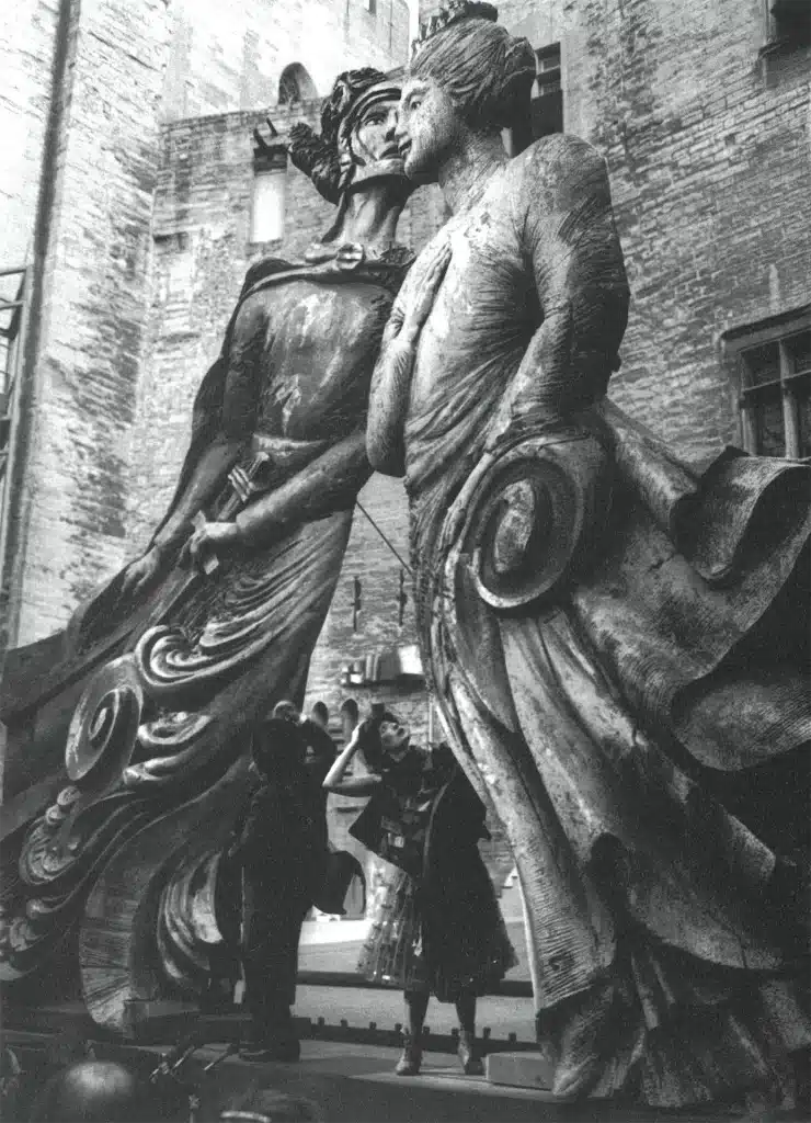 LE SOULIER DE SATIN de Paul Claudel, mise en scène Antoine Vitez, avec Pierre Vial et Jeanne Vitez, photo Brigitte Enguerand.
