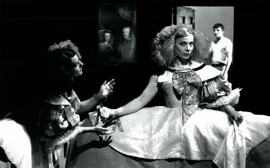 CALDERÓN de Pier Paolo Pasolini, mise en scène Jean-Louis Marcinelli, avec Christine Gagnieux, Martine Schambacher et Régis Laroche, photo Marc Enguerand.