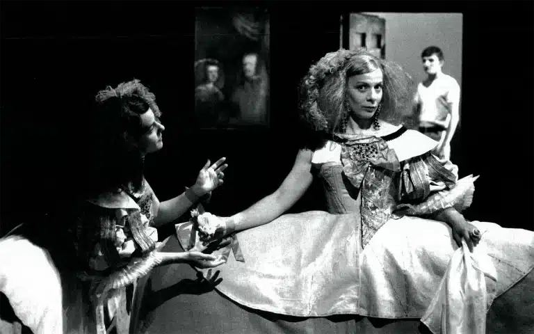 CALDERÓN de Pier Paolo Pasolini, mise en scène Jean-Louis Marcinelli, avec Christine Gagnieux, Martine Schambacher et Régis Laroche, photo Marc Enguerand.