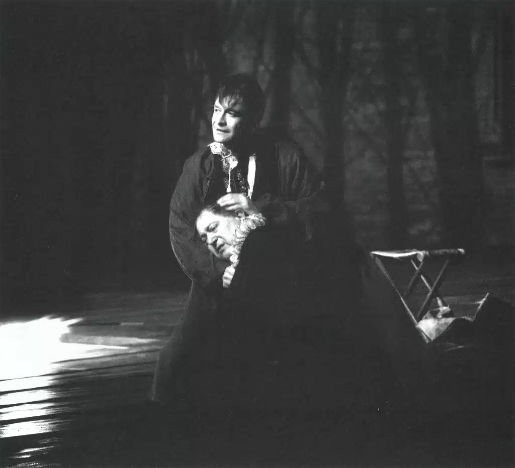 DOM JUAN de Molière, mise en scène Jacques Lassalle, avec Roland Bertin et Andrzej Sewerin, photo Marc et Brigitte Enguerand.