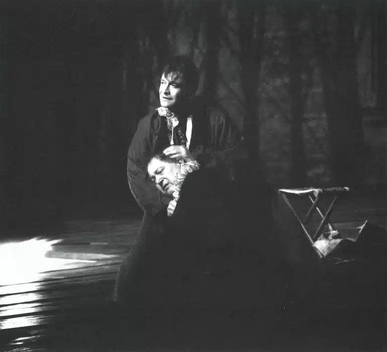 DOM JUAN de Molière, mise en scène Jacques Lassalle, avec Roland Bertin et Andrzej Sewerin, photo Marc et Brigitte Enguerand.