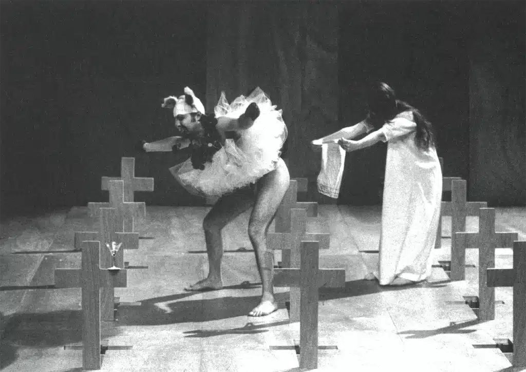 L'ARCHITECTE ET LA FORÊT d'Olivier Py, avec Céline Chéenne et Michel Fau, photo A. Fonteray / festival d'Avignon.