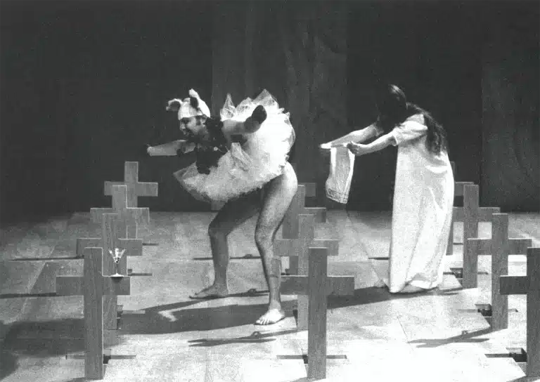 L'ARCHITECTE ET LA FORÊT d'Olivier Py, avec Céline Chéenne et Michel Fau, photo A. Fonteray / festival d'Avignon.