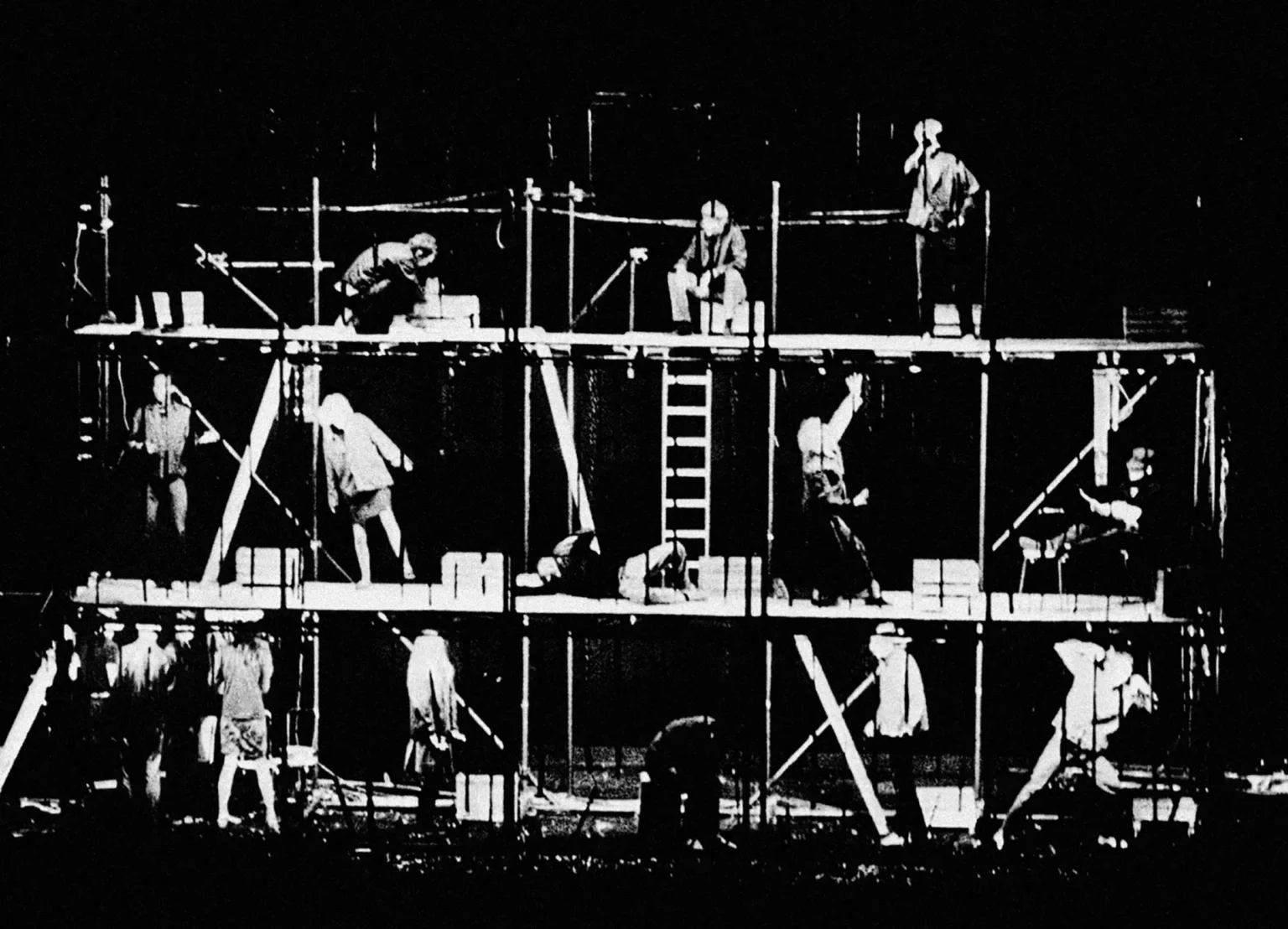 FRANKENSTEIN, Living theater, mise en scène de Julian Beck. Photo Gianfranco Mantegna