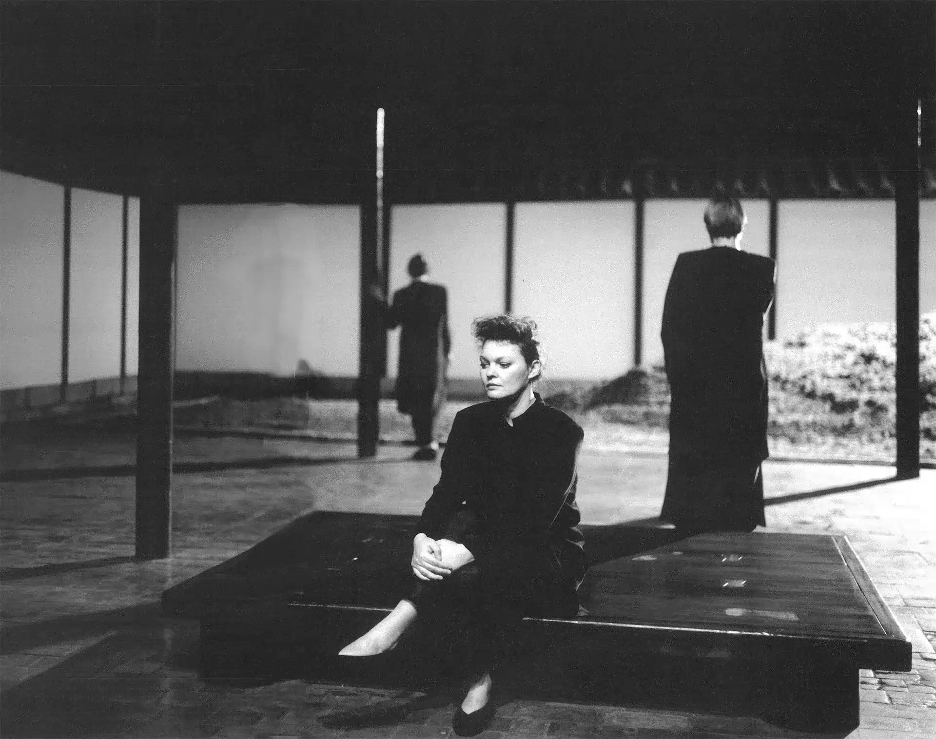 Marie-Pierre Meinzel dans CASSANDRE de Michèle Fabien d’après Christa Wolf, mise en scène Marc Liebens. Photo: Marie-Françoise Plissart.