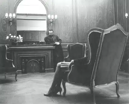 Patrick Descamps dans Out de Thomas Bernhard, mise en scène Marc Liebens. Photo: Danièle Pierre.