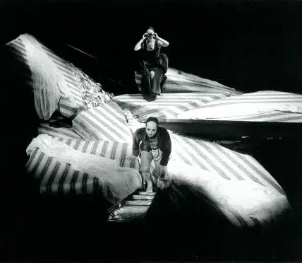 Francine Landrain et Dominique Boissel dans QUARTETT d’'Heiner Müller, mise en scène Marc Liebens. Photo: John Vink.