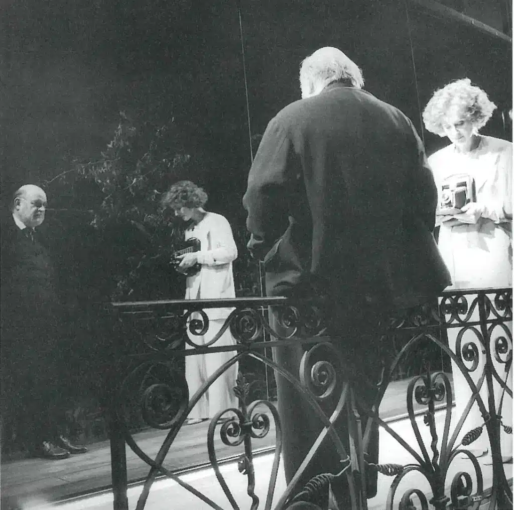André Steiger et Francine Bergé dans ATGET ET BERENICE de Michèle Fabien, mise en scène Marc Liebens. Photo: Marc Trivier.