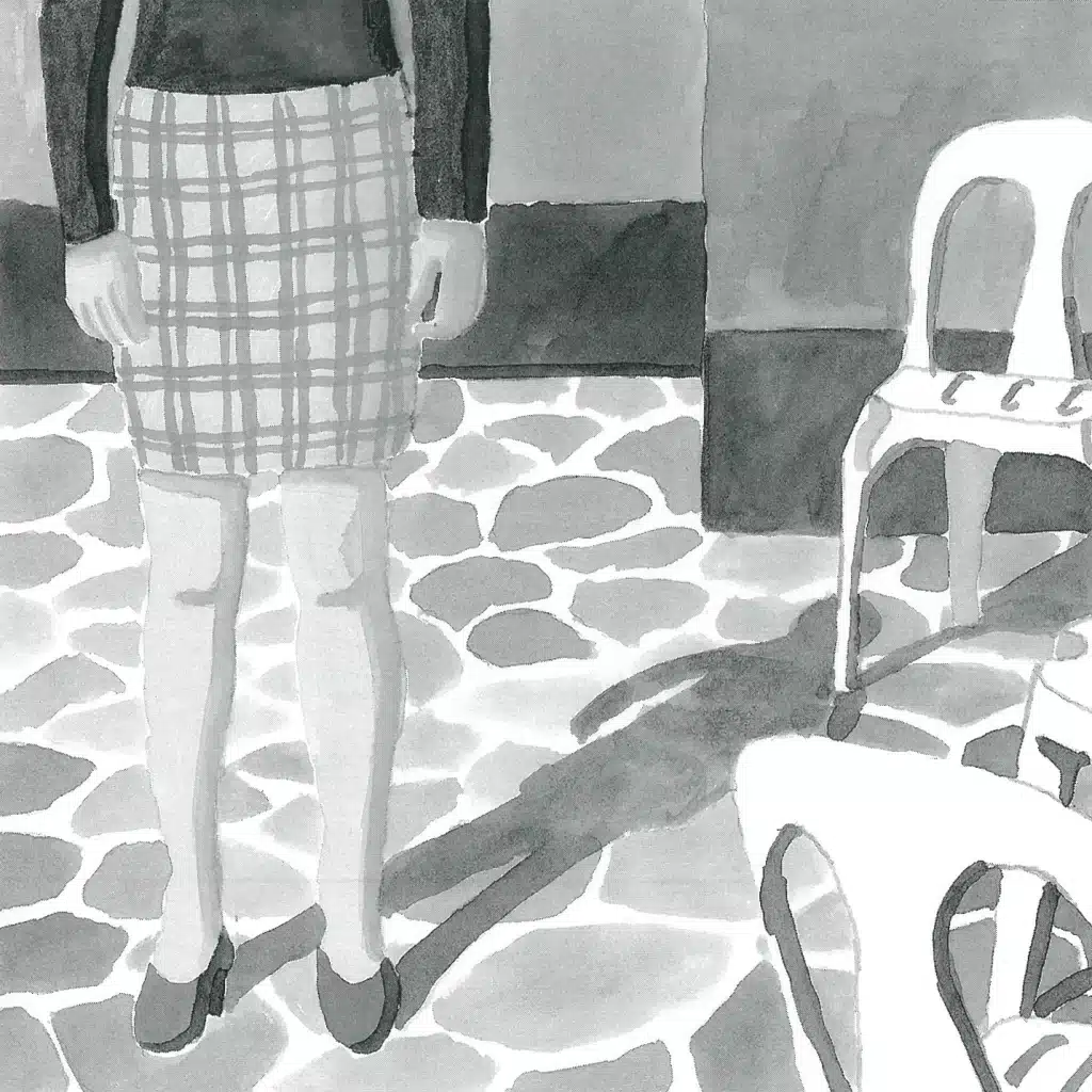 Croquis préparatoires au décor de GRINCEMENTS ET AUTRES BRUITS réalisés par Jean-François Octave.