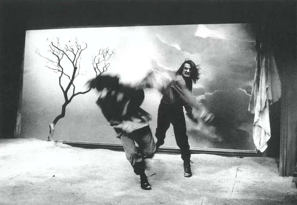 Michelangelo Marchese et Thierry Debroux dans LE ROI LEAR, mise en scène Roumen Tchakarov. Photo Daniel Locus. 