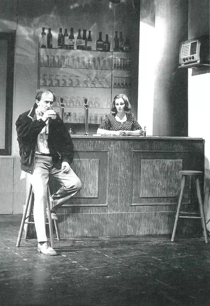 Luc Van Grunderbeeck et Laurence César dans INACCESSIBLES AMOURS, mise en scène Roumen Tchakarov. Photo Daniel Locus.