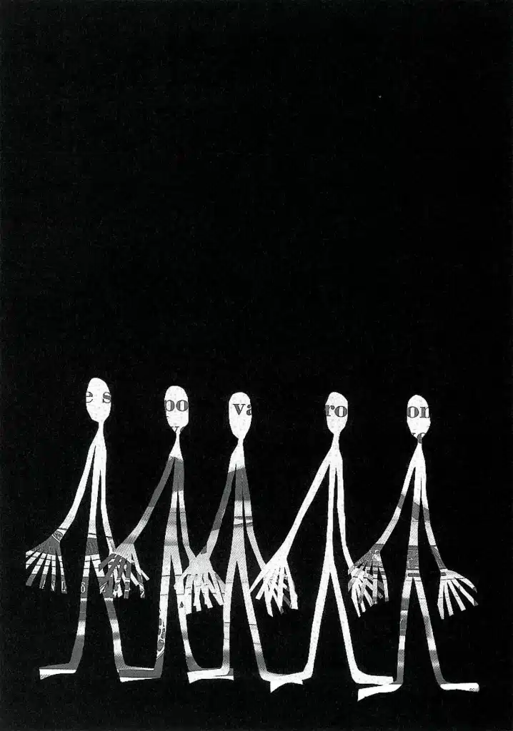 Le salut. Collage de Maja Polackova.