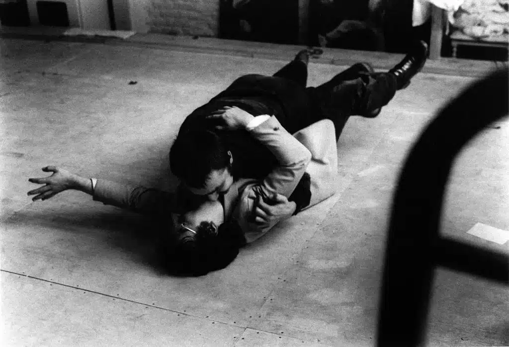 Christian Léonard et Guy Pion dans CONVERSATION EN WALLONIE de Jean Louvet, mise en SCÈne Marc Liebens, 1977. Photo Jean-Paul Hubin.